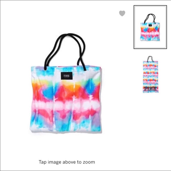 VS PINK 2-IN-1 TIE DYE BEACH TOWEL TOTE BAG - Picture 1 of 2